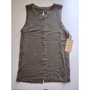 Halogen Womens Olive Green Rayon Blend Split Keyhole Back Tank Top XS New